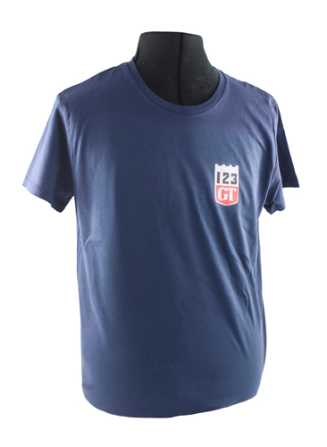 T-shirt blue 123GT emblem in the group Accessories / T-shirts / T-shirts Amazon/122 at VP Autoparts Inc. (VP-TSBL15)