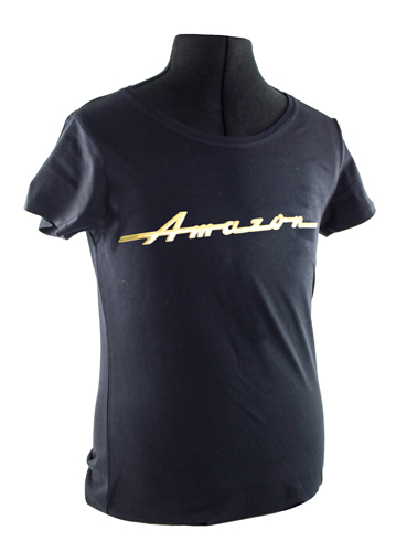 T-Shirt woman black Amazon emblem in the group Accessories / T-shirts / T-shirts Amazon/122 at VP Autoparts Inc. (VP-TSWBK11)