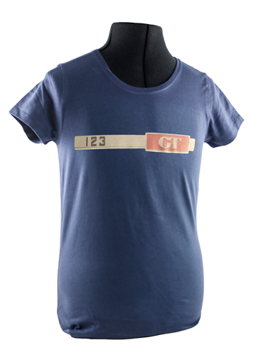 T-Shirt woman blue 123GT emblem size L in the group  at VP Autoparts Inc. (VP-TSWBL10-L)