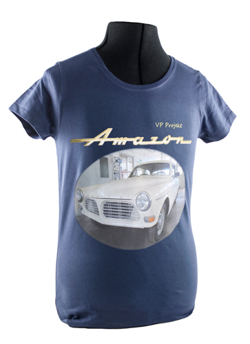 T-Shirt woman blue 122 project car in the group Accessories / T-shirts / T-shirts Amazon/122 at VP Autoparts Inc. (VP-TSWBL12)