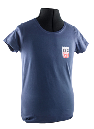 T-shirt woman blue 123GT emblem in the group Accessories / T-shirts / T-shirts Amazon/122 at VP Autoparts Inc. (VP-TSWBL15)