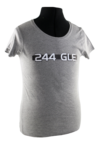 T-shirt woman grey 244 GLE emblem in the group Accessories / T-shirts / T-shirts 240/260 at VP Autoparts Inc. (VP-TSWGY17)