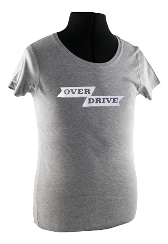 T-Shirt woman grey overdrive emblem in the group Accessories / T-shirts / T-shirts Amazon/122 at VP Autoparts Inc. (VP-TSWGY20)