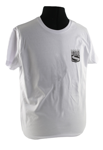 T-shirt white 1800S emblem in the group Accessories / T-shirts / T-shirts 1800 at VP Autoparts Inc. (VP-TSWT14)