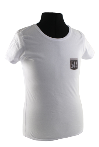 T-shirt woman white 544 badge in the group Accessories / T-shirts / T-shirts PV/Duett at VP Autoparts Inc. (VP-TSWWT09)