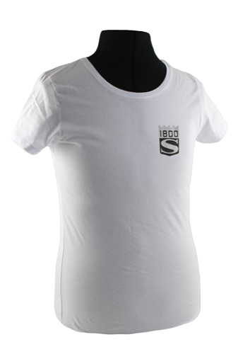 T-shirt woman white 1800S emblem in the group Accessories / T-shirts / T-shirts 1800 at VP Autoparts Inc. (VP-TSWWT14)
