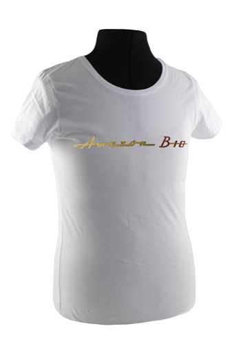 T-shirt woman white Amazon/B18 emblem in the group Accessories / T-shirts / T-shirts Amazon/122 at VP Autoparts Inc. (VP-TSWWT23)