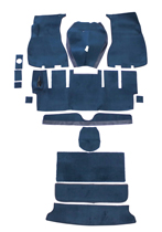 Carpet kit Volvo 1800E 1972 blue