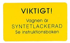 Decal IMPORTANT Synthetic paint