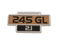 Emblem Tailgate "245 GL 2.1"