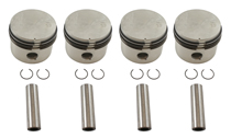 Piston set (4 pcs) B20/B30 -73 Std Mahle
