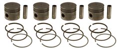 Piston kit with rings Volvo B18 Std