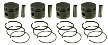 Piston kit with rings Volvo B18 0,020"