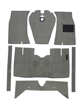Carpet kit grey for Volvo 120 RHD 65-70