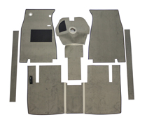 Carpet kit Volvo 122 57-61 grey