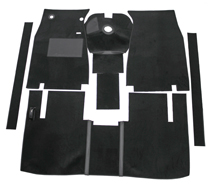 Carpet kit Volvo 122 57-61 black