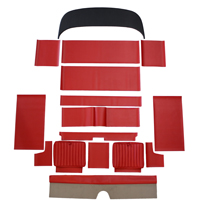 Rear seat kit P1800 61-62 red