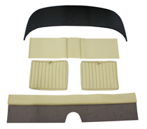 Rear seat kit P1800 61-62 white