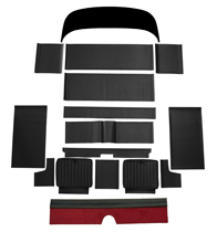 Rear seat kit P1800 1963 black