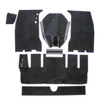 Carpet kit Volvo P1800 61-62 black