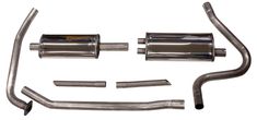 Exhaust system Volvo 1800 61-65  2" SS