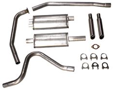 Exhaust system 1800 61-65 SPORT 2" singl