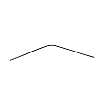 Drip rail molding front 244 91-93 blk RH