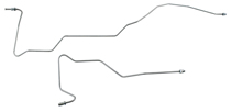 Brake line 122 61-66/1800 63-65 L/R rear