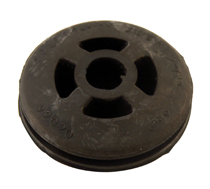 Rubber cushion Exhaust system black