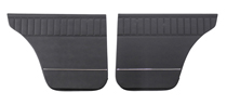 Door panel 120 4d/Wgn 66-68 black Rear