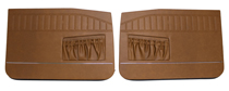 Door panel Frt 120 4d/Wagon 66-68 brown