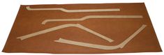 Panel kit B-pillar/door 210 67-68 brown