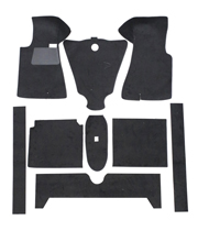 Carpet kit Volvo 140 -71 black