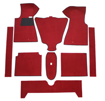 Carpet kit 140 1967-71 column gear. Red