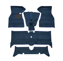 Carpet kit Volvo 140 1972 Blue textile