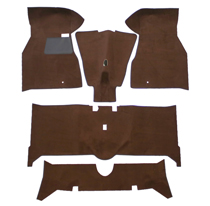 Carpet kit Volvo 140 1972 Brown textile