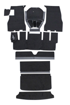 Carpet kit Volvo 1800S black textile