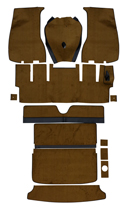 Carpet kit 1800E -71 brown/black RHD