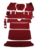 Carpet kit Volvo 1800E -71 red
