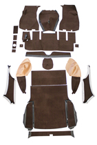 Carpet kit Volvo 1800ES brown/gold