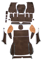 Carpet kit Volvo 1800ES brown/brown
