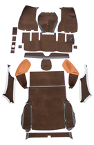 Carpet kit Volvo 1800ES brown/brown RHD