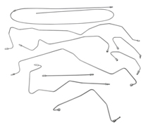 Brk line kit 122 1966 w/o P/B Spicer