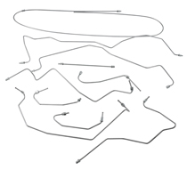 Brk line kit 122 1966 with P/B