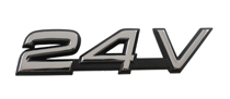 Emblem Tailgate/Trunk lid "24V"