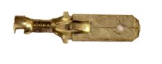 Tab connector double 0,8mm (male)
