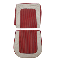 Cover Front seat 445 56-57 red/grey