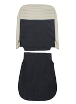 Cover Front seat 120 4d 57-58 blue/silve