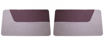 Door panels 444S-LS 56-57 red/grey cloth