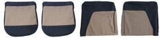Cover Front seat 444LS 1957 blue/grey